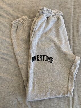 Overtime Men's Light Gray Fleece Joggers